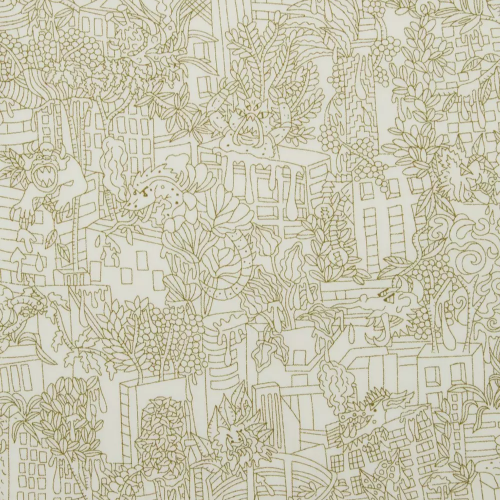 City Zombies Cotton Poplin_ Green