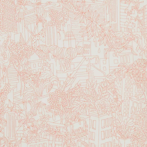 City Zombies Cotton Poplin_ Pink