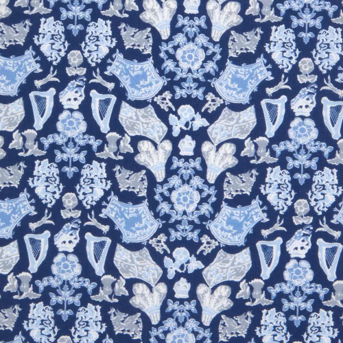 Royal Fanfare Organic Tana Lawn™ Cotton_ Blue