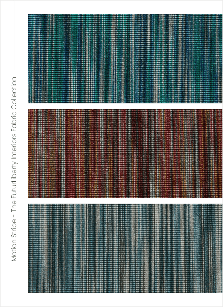 Motion Stripe - The FuturLiberty Interiors Fabric Collection