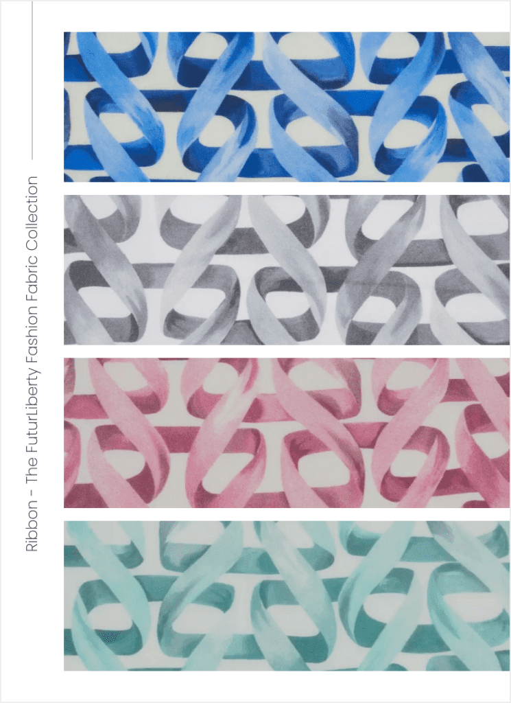 Ribbon - The FuturLiberty Fashion Fabric Collection - Geometric