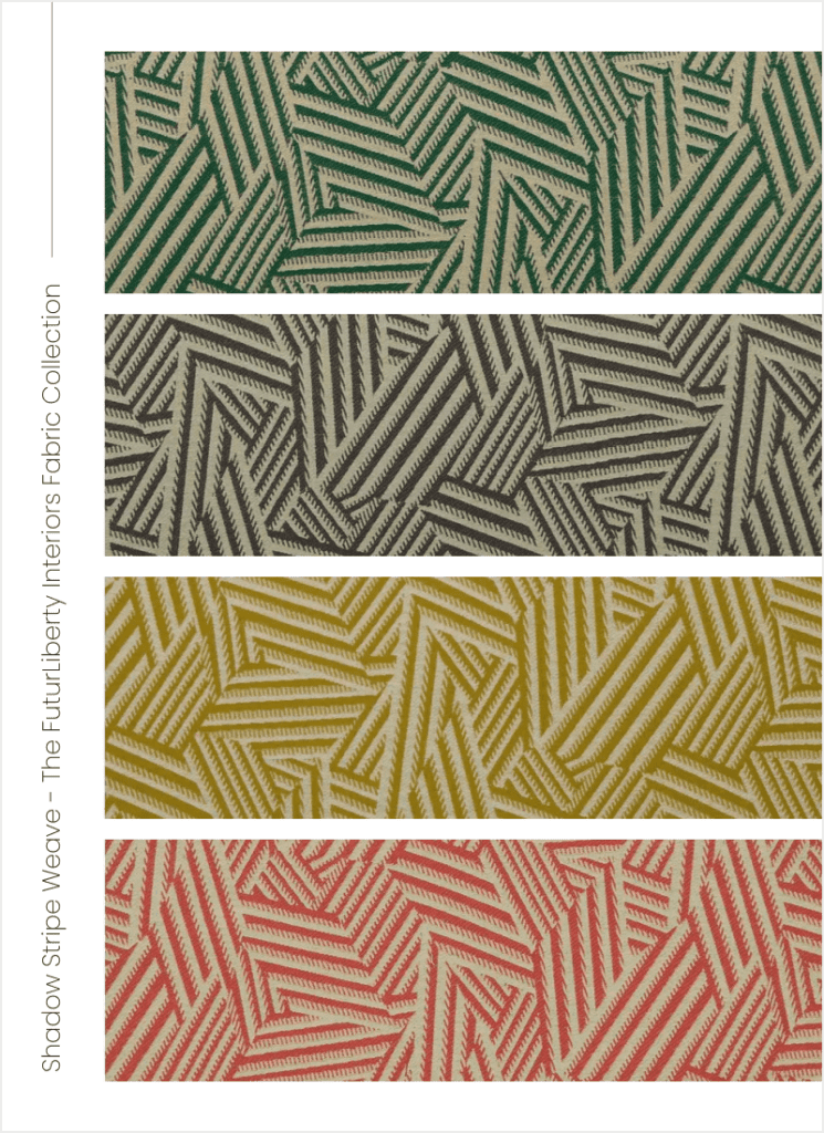 Shadow Stripe Weave - The FuturLiberty Interiors Fabric Collection