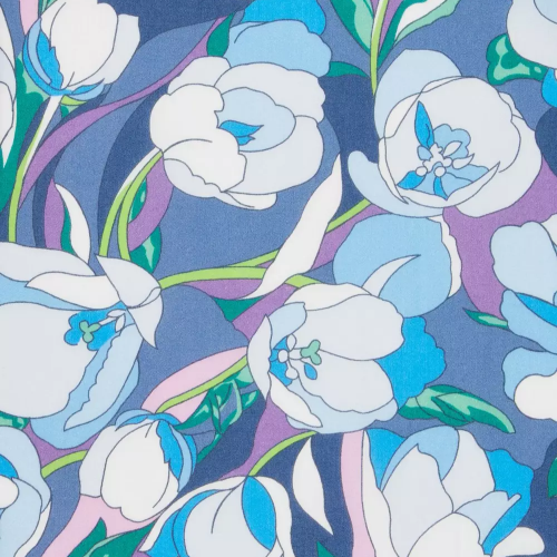 Alberta Tulip Organic Tana Lawn™ Cotton_ Blue