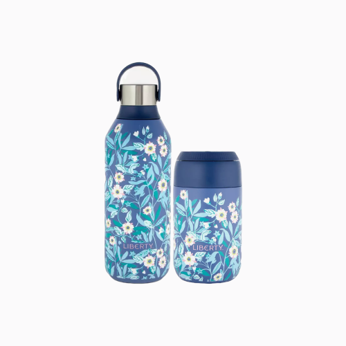 Brighton Blossom (Whale Blue) Series 2 Water Bottle and Coffee Cup