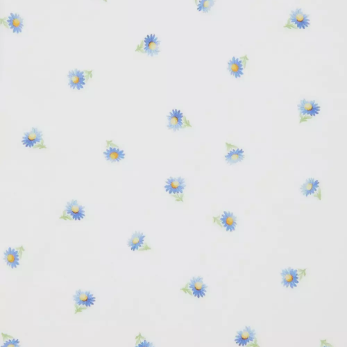 Daisy Scatter Cotton Poplin_ Blue