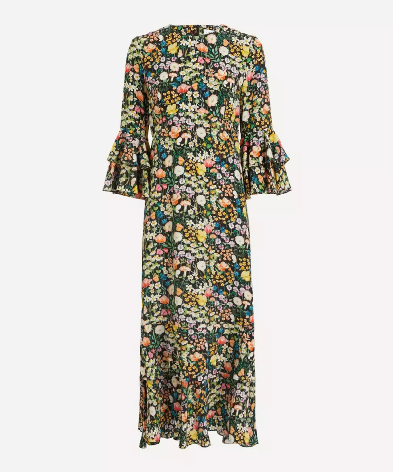 Jude’s Floral Silk Gala Maxi Dress