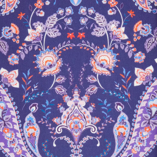 Mirrored Paisley Organic Tana Lawn™ Cotton_ Blue