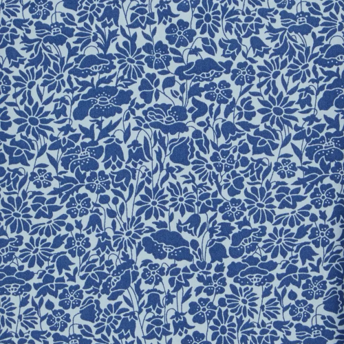 Poppy Day Cotton Poplin_ Blue