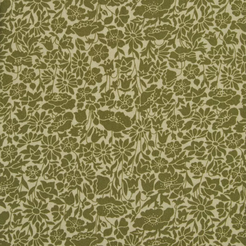 Poppy Day Cotton Poplin_ Green