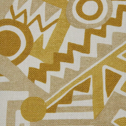 Zig Zag Linen in Sahara_ Yellow