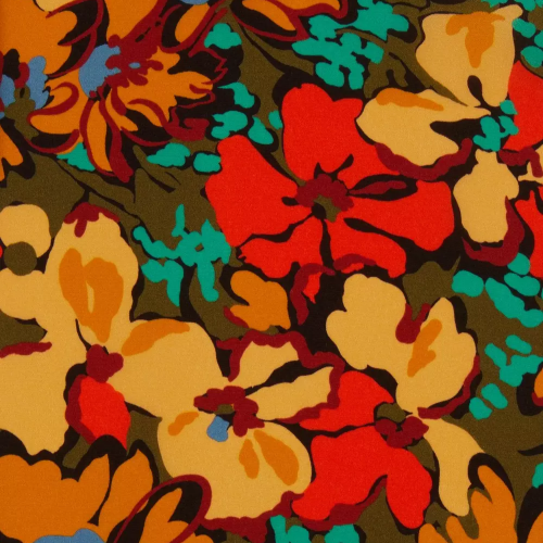 Alison Lewis Crepe de Chine - Orange