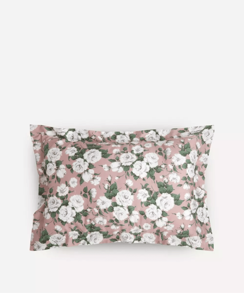 Carline Rose Cotton Sateen Standard Pillowcase - Pink