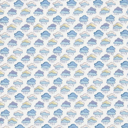 Cloud Chorus Cotton Poplin - Blue