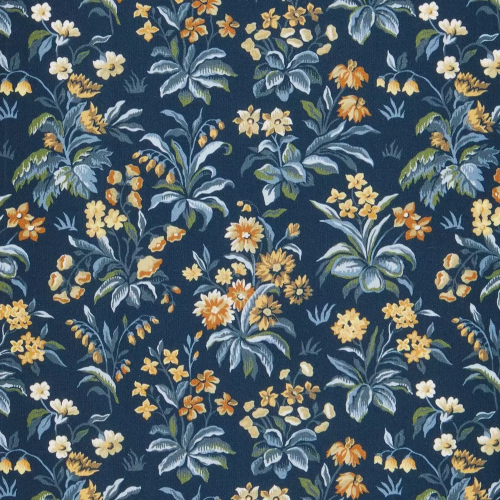 Floral Fable Cotton Poplin - Blue