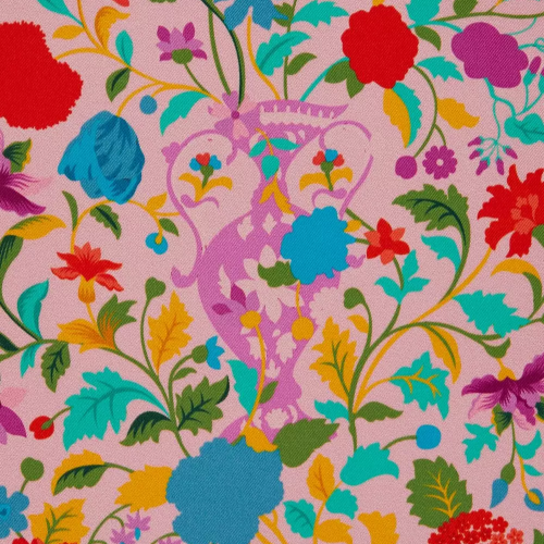 Garden of Adonis Silk Twill - Pink