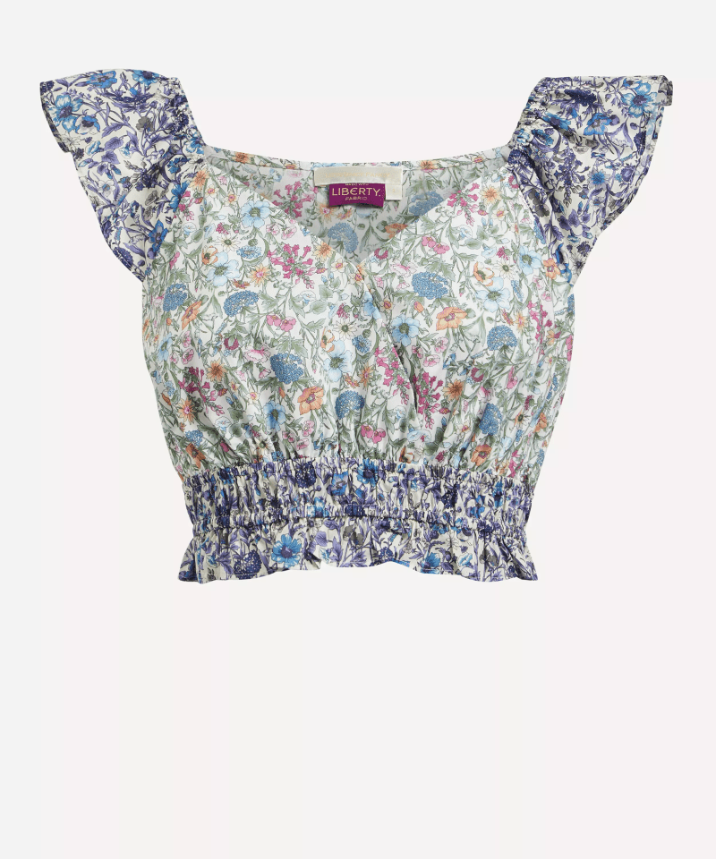 Liberty Print Drea Crop-Top