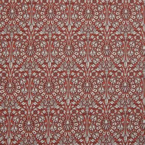 Peacock House Cotton Poplin - Brown-1