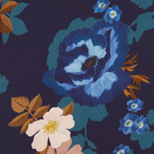 Valley of Nysa Silk Satin - Blue