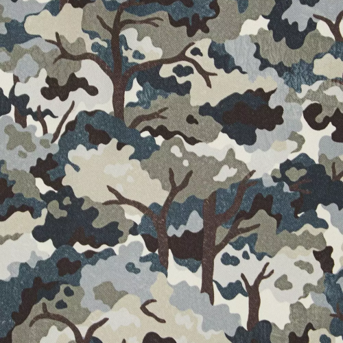 Woodland Canopy Silk Twill - Black