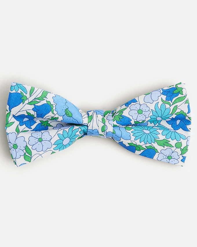 Boys' bow tie in Liberty® Poppy and Daisy fabric