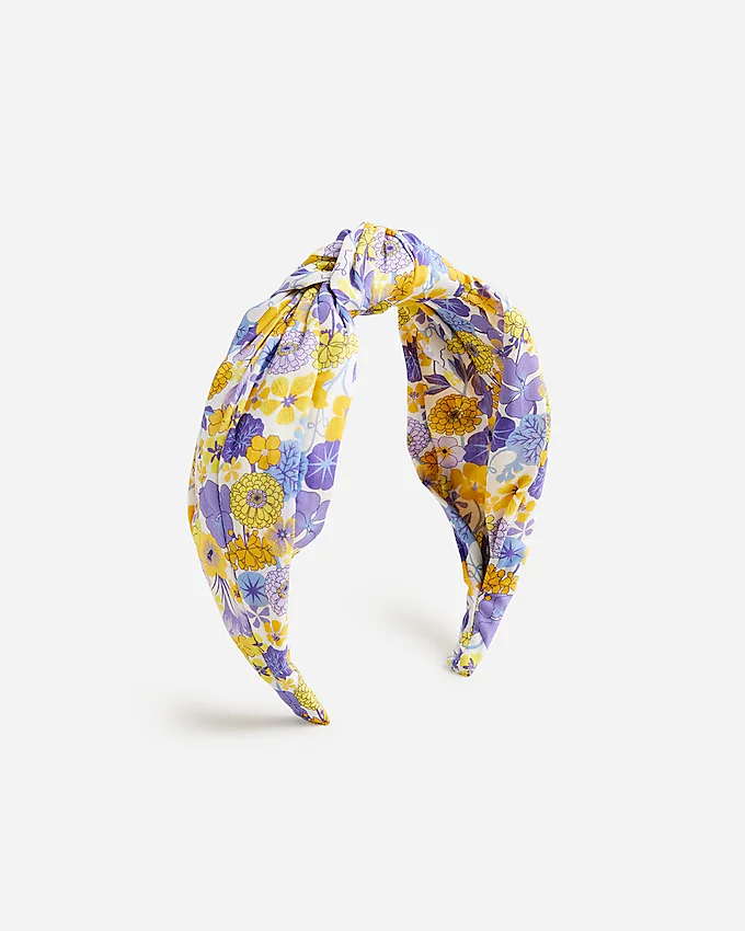 Knot headband in Liberty® print - Warm Sunflower