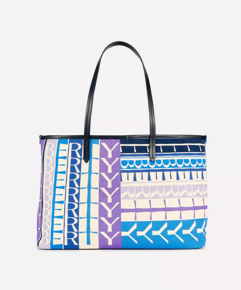 Liberty Letters Tote Bag - Blue