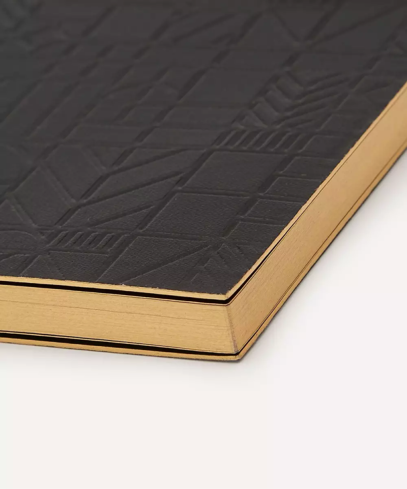 Black Tudor Embossed Journal Zoom