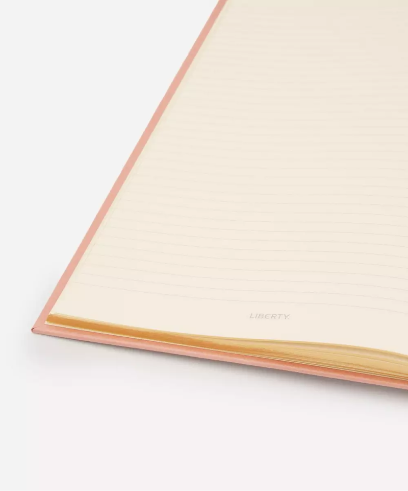 Ianthe A4 Leather Notebook Pink-1