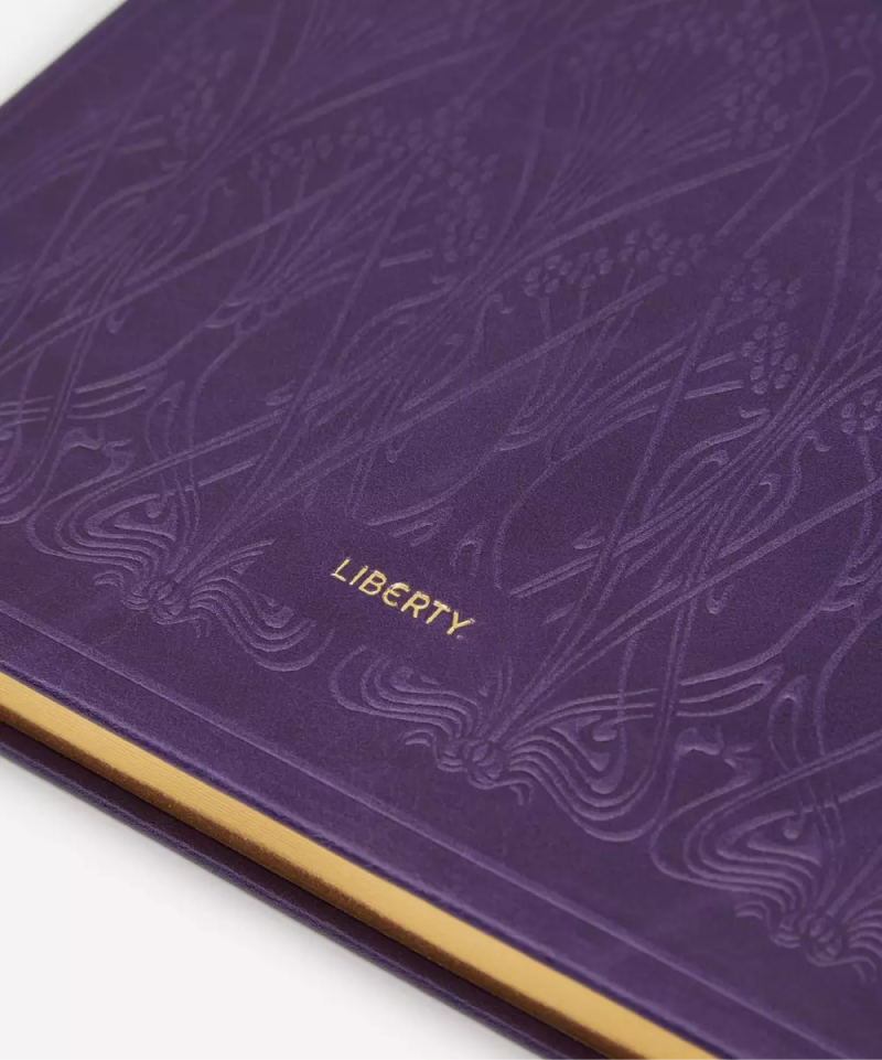 Ianthe A4 Leather Notebook Purple-1