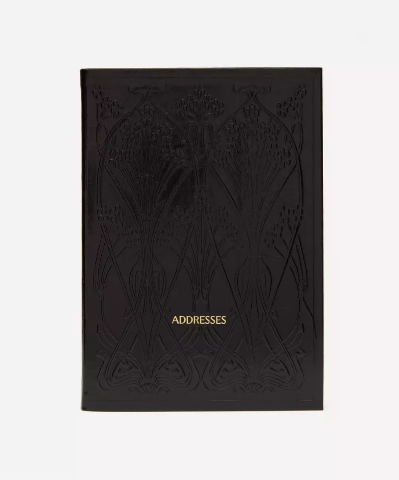 Ianthe A5 Leather Address Book Black