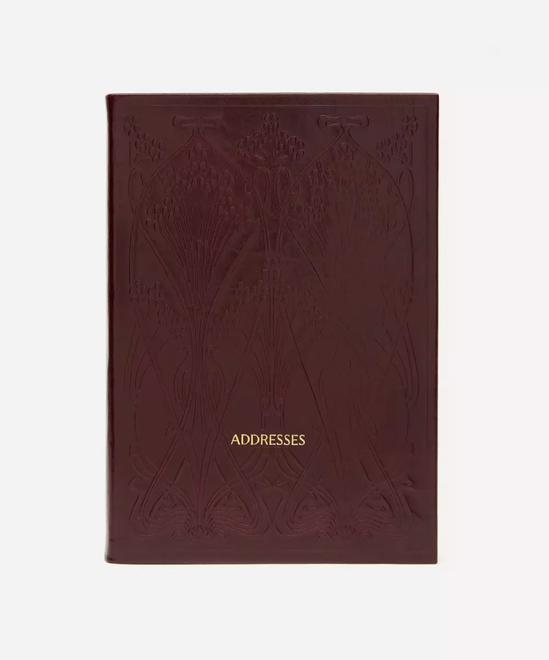 Ianthe A5 Leather Address Book Brown