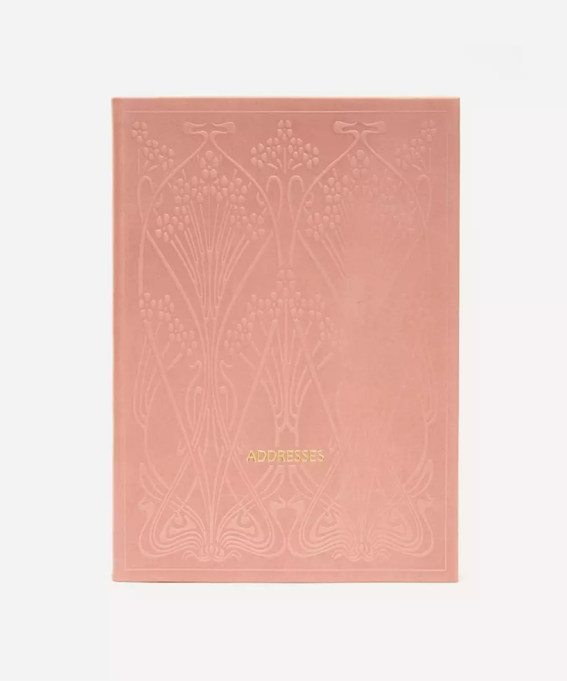 Ianthe A5 Leather Address Book Pink