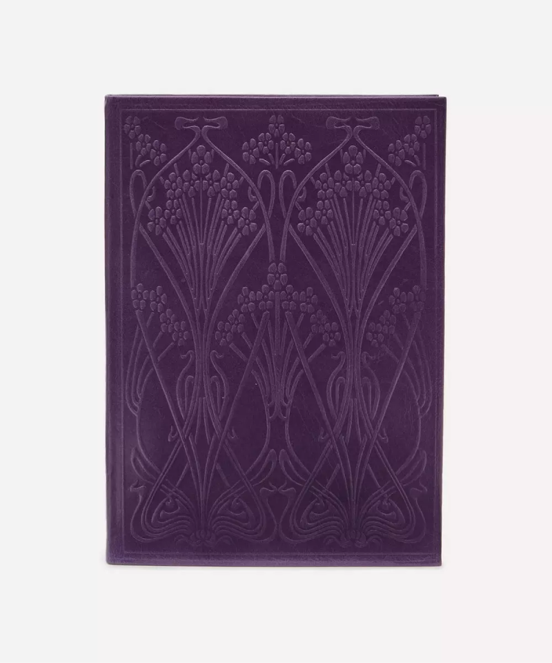 Ianthe Large Leather Notebook Purple