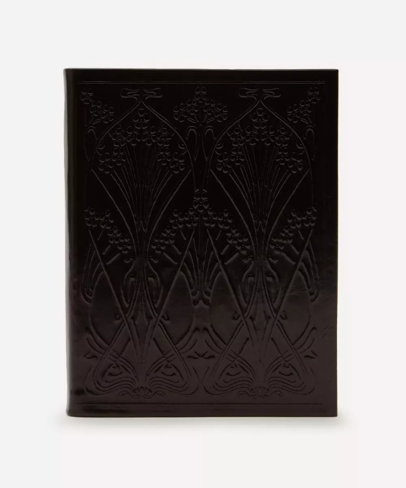 Ianthe Medium Leather Notebook Black