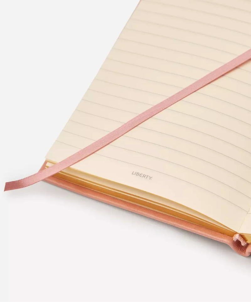 Ianthe Medium Leather Notebook Pink-1